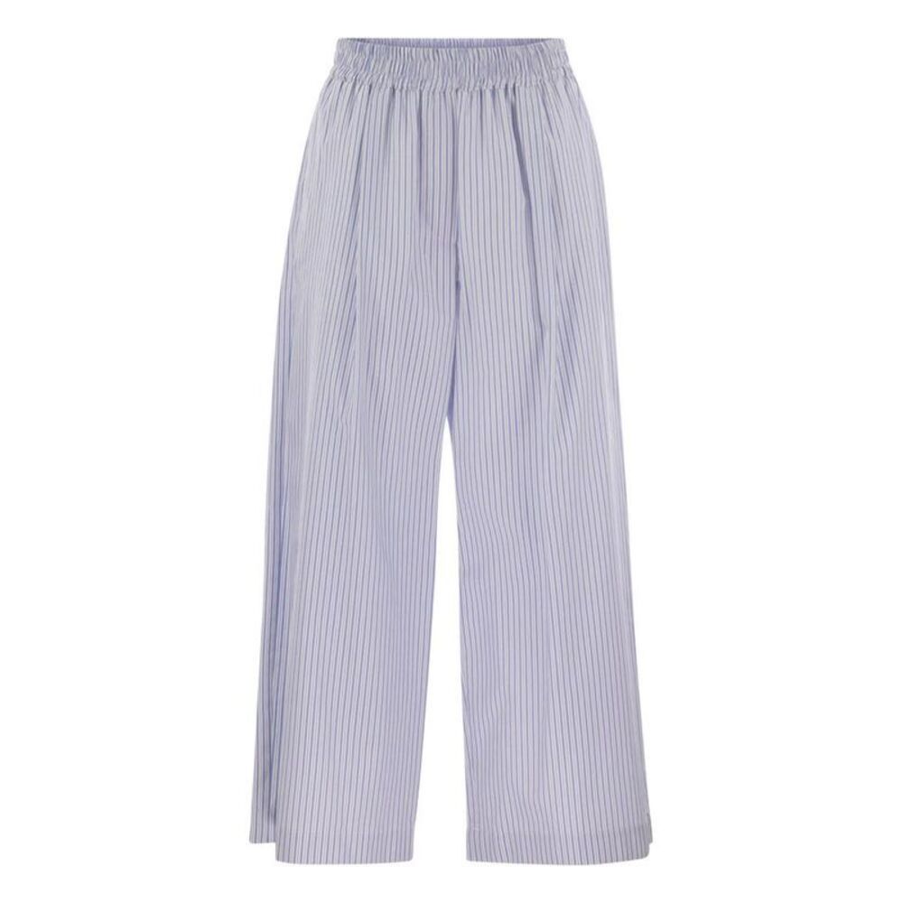 WEEKEND MAX MARA Striped Wide-Leg Pants Women LIGHT BLUE